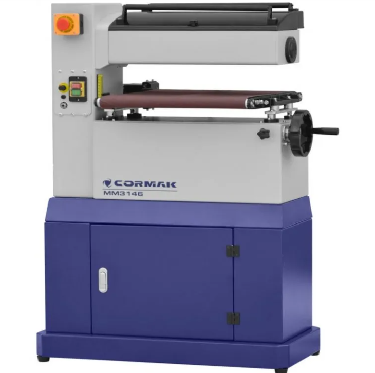 Ponceuse à bande bois calibreuse à cylindre Cormak MM3146 – 230v Monophasé