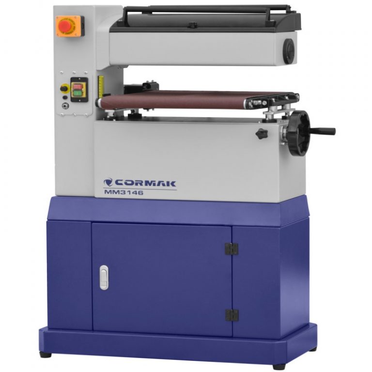 Ponceuse à bande bois calibreuse à cylindre Cormak MM3146 – 400v Triphasé