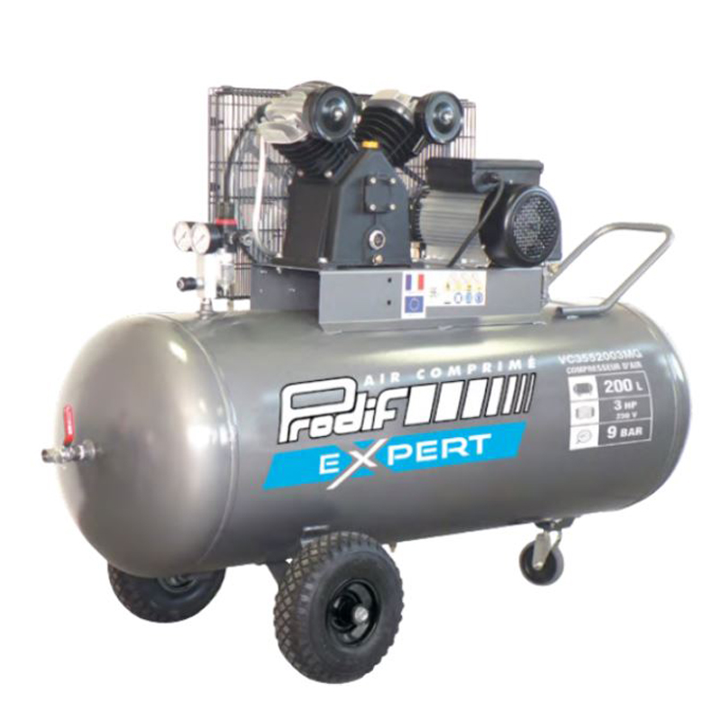 Compresseur 200 litres 3cv 400V
