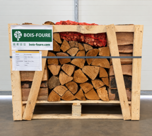 Caisse de bois de chauffage en hêtre séché au four STANDARD de qualité supérieure