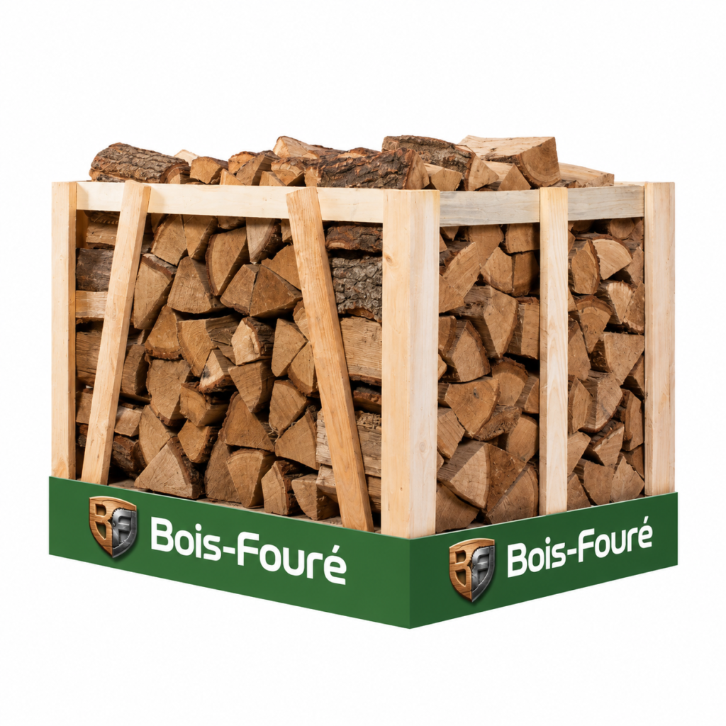 Caisse de bois de chauffage en chêne séché au four STANDARD qualité supérieure