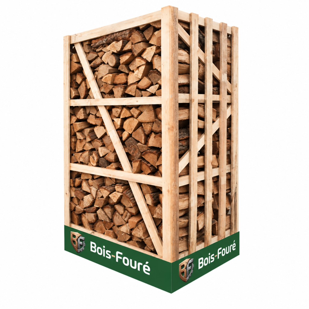 Caisse de bois de chauffage en chêne séché au four MAX qualité supérieure