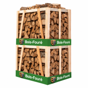 Bois de chauffage en chêne séché au four – Double caisse – Qualité supérieure