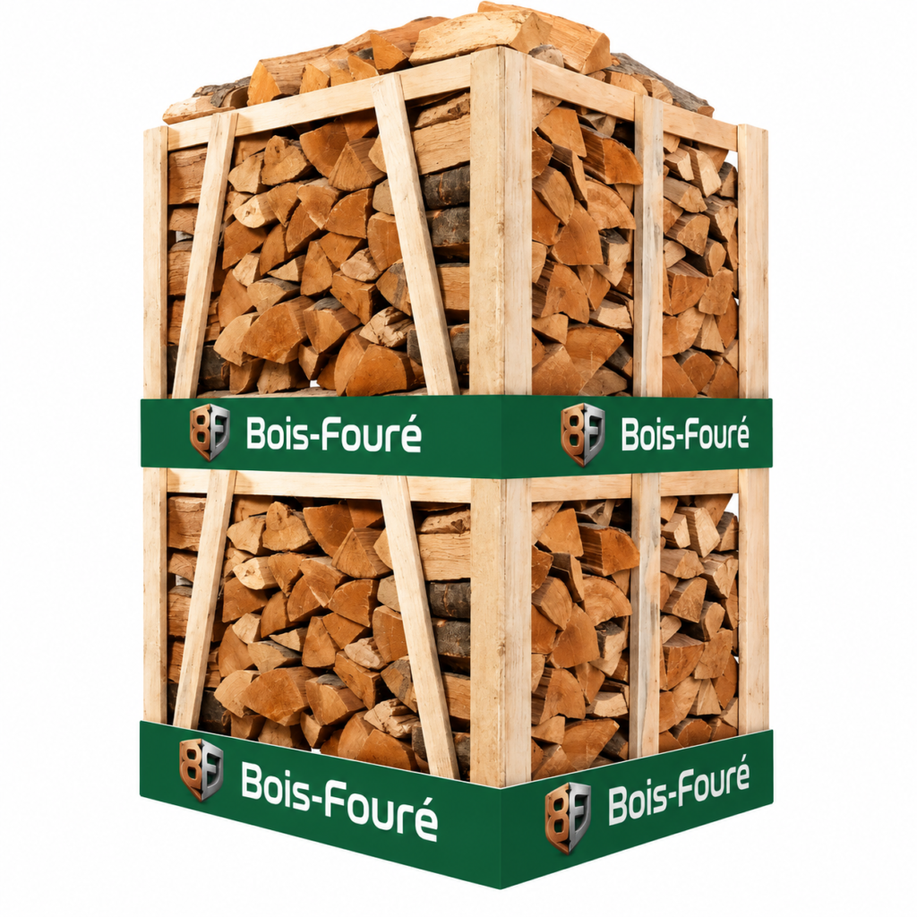 Bois de chauffage en hêtre séché au four en double caisse de qualité supérieure